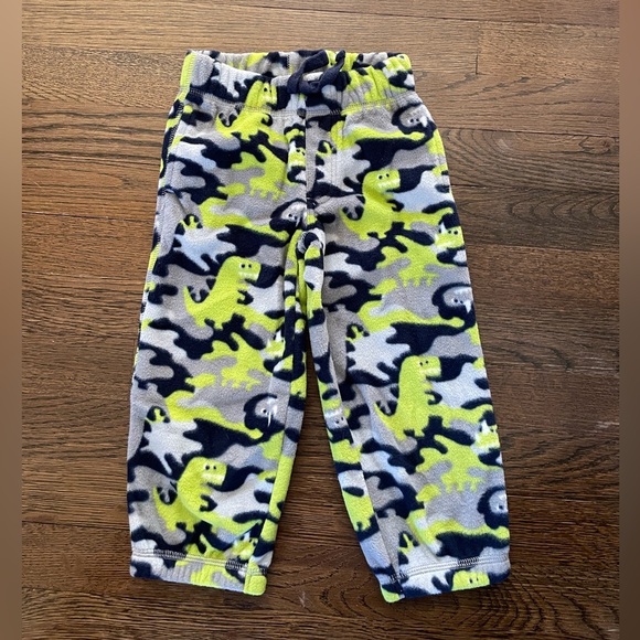 Gymboree Boy’s outfit  Gray & Green Fleece Hoodie With 🦕🦖 Dinosaurs print - Picture 2 of 6